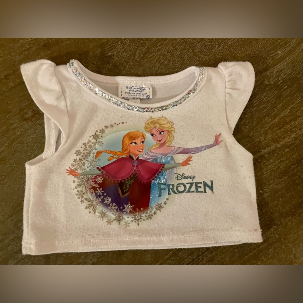 “Frozen” Elsa and Anna.. Build-A-Bear shirt
